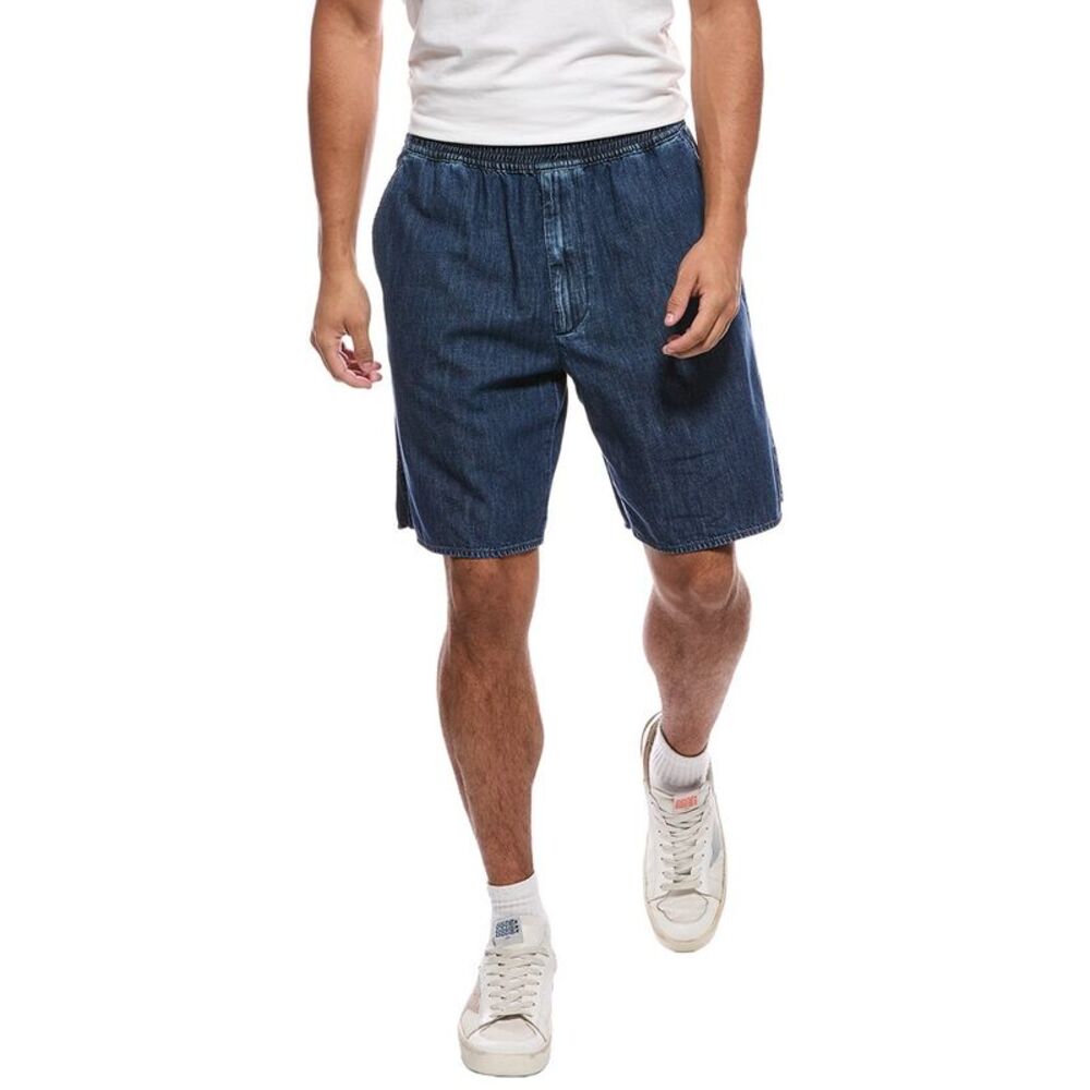 Valentino Mens  Denim Short, Blue